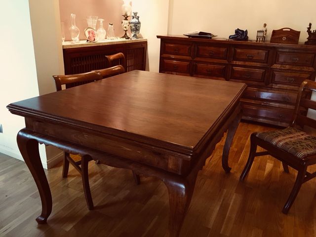 Comedor. Mesa vintage 1,5x1,32 y sillas de segunda mano por 240 € en ... Comedor. Mesa vintage 1,5x1,32 y sillas de segunda mano por 240 € en ...