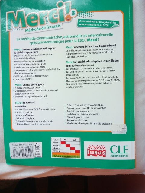 libro francés 3°ESO.