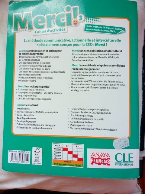 libro francés 3°ESO.