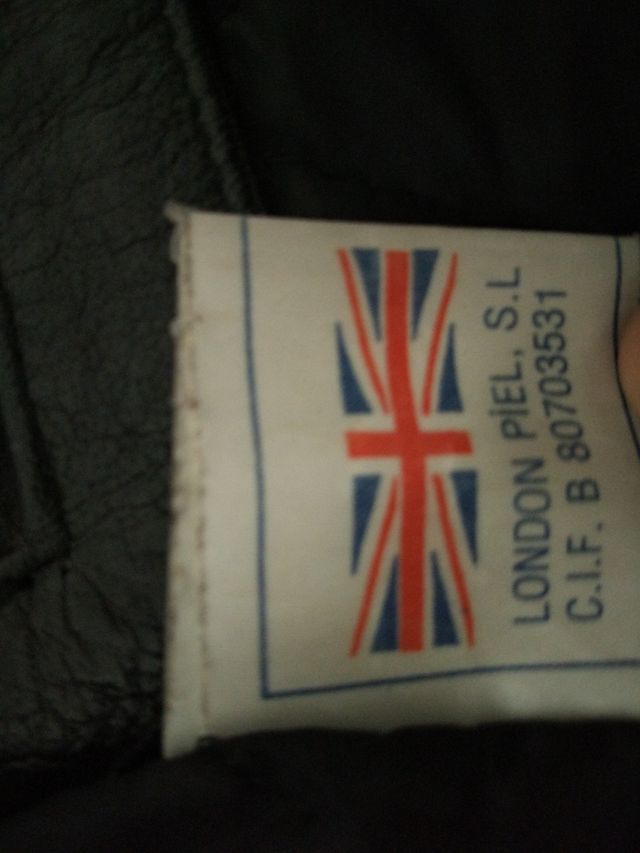 Chaqueta cuero piel Moto rock hombre