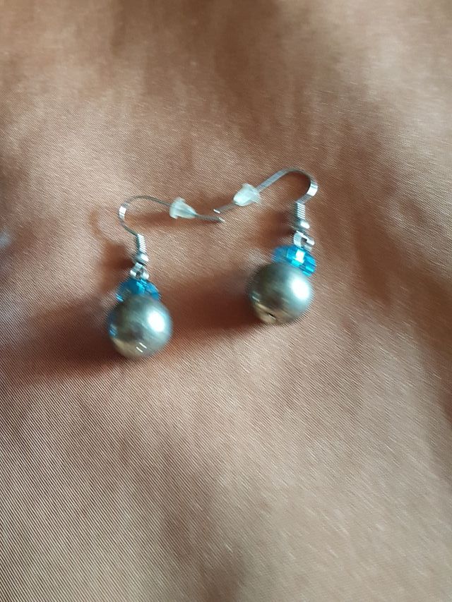 Collar + pulsera azul