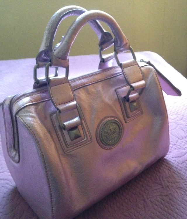 Bolso rosa metalizado