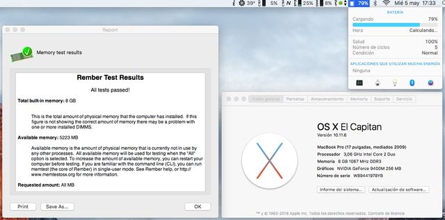 Apple MacBook Pro 5,2 A1297 17 pulgadas