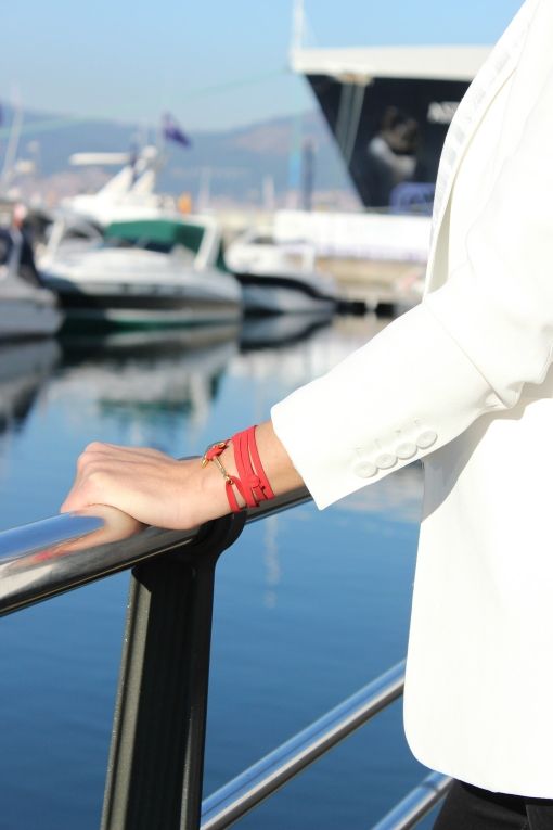 Pulsera Carrick ancla dorada