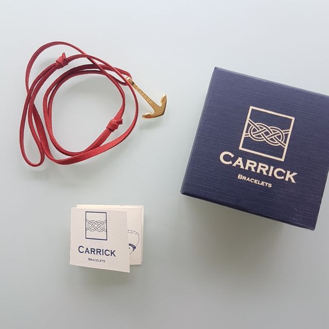 Pulsera Carrick ancla dorada