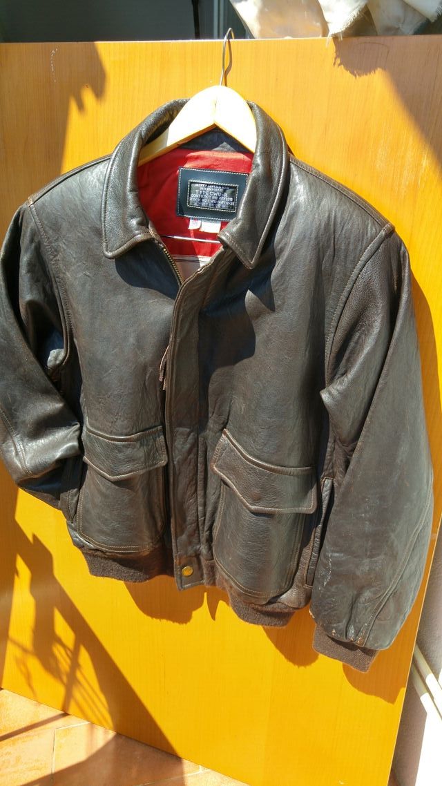 SCHOTT A-2 JACKET FLYER'S U.S.NAVY,AUTENTICA 80'S 