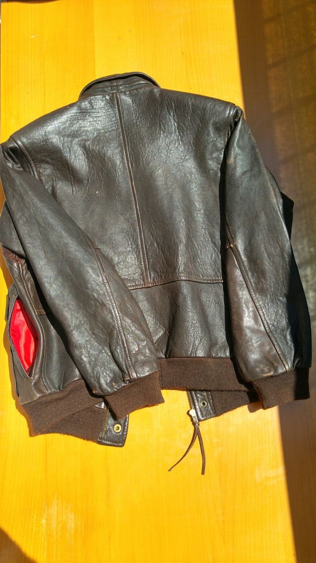 SCHOTT A-2 JACKET FLYER'S U.S.NAVY,AUTENTICA 80'S 
