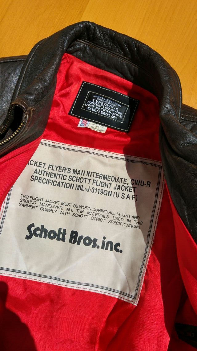 SCHOTT A-2 JACKET FLYER'S U.S.NAVY,AUTENTICA 80'S 