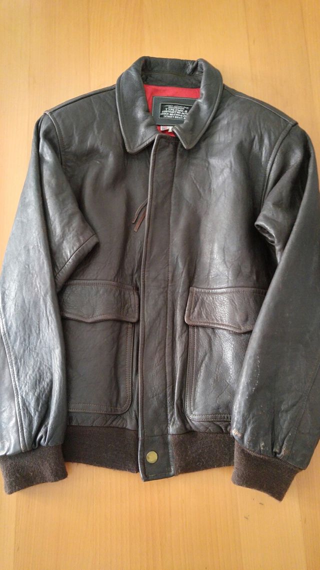 SCHOTT A-2 JACKET FLYER'S U.S.NAVY,AUTENTICA 80'S 
