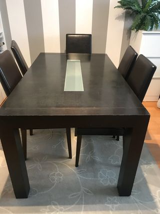 Mesa comedor wengue de segunda mano en Madrid en WALLAPOP Mesa comedor wengue de segunda mano en Madrid en WALLAPOP