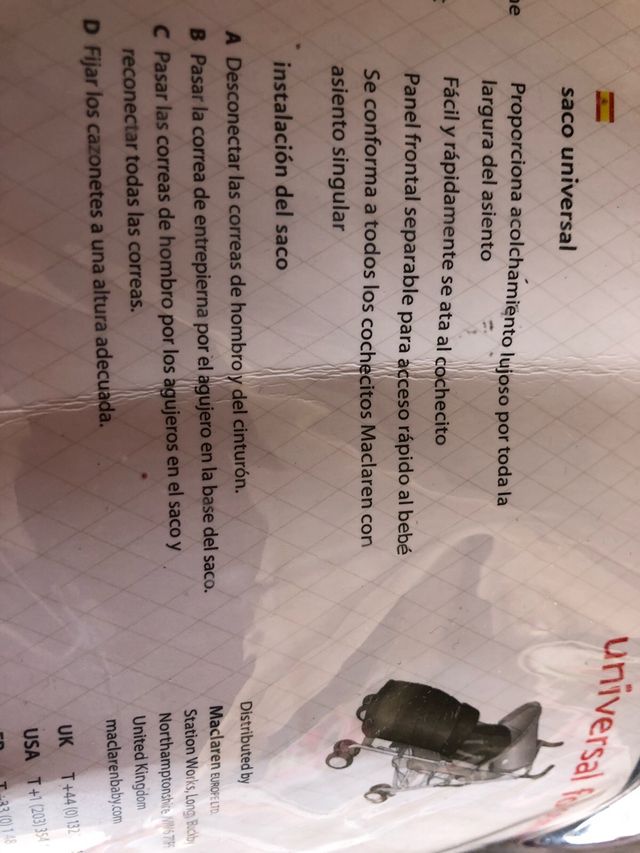 saco universal maclaren