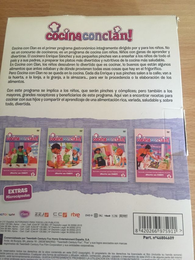 4 dvd's per apendre a cuinar