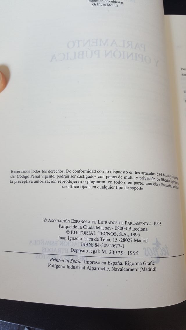 Parlamento y opinion publica