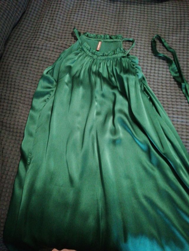 vestido verde botella talla 40