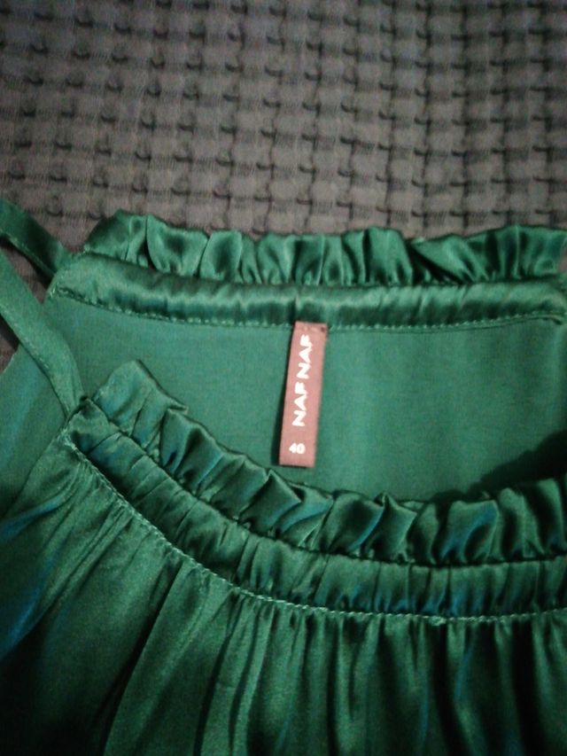vestido verde botella talla 40