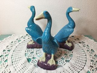DOS FIGURAS DE GANSOS VINTAGE