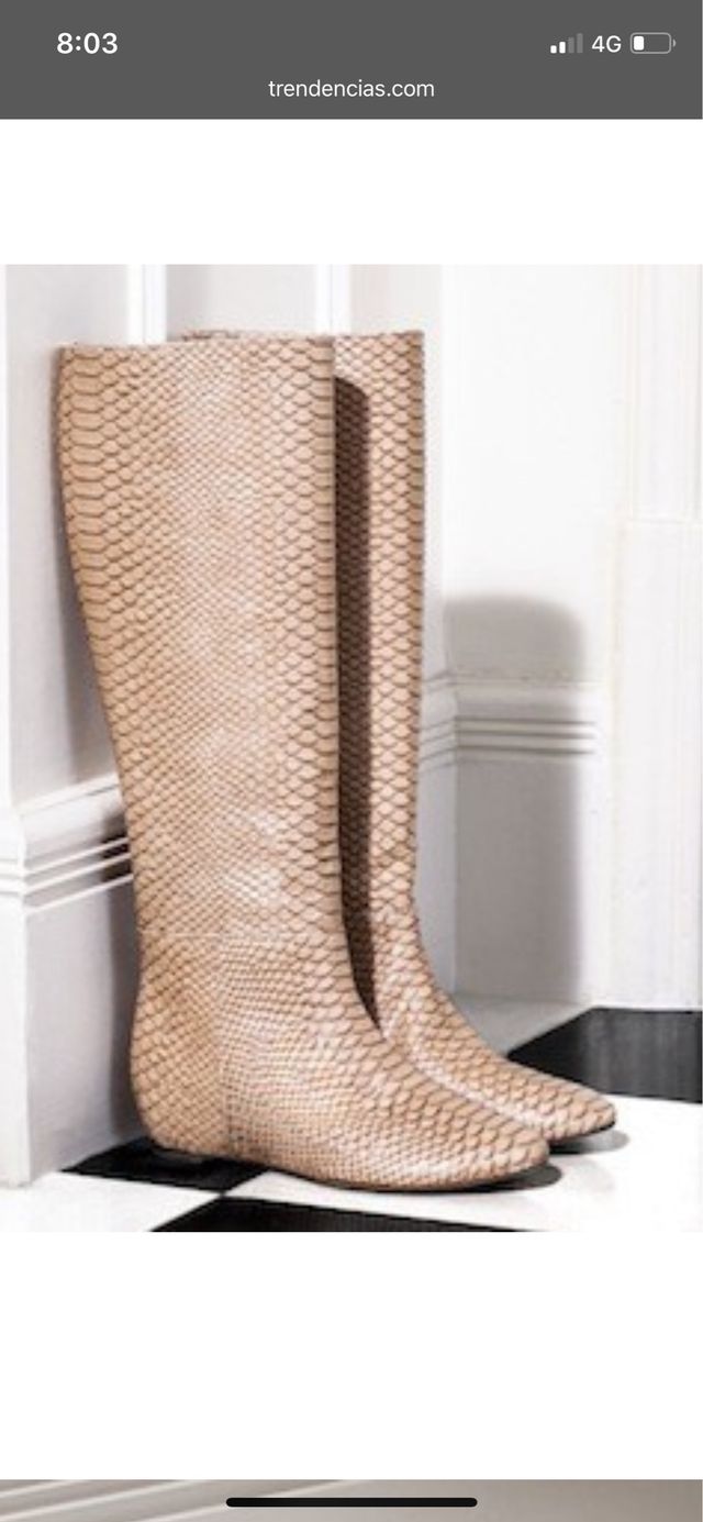 Botas nuevas Uterqüe efecto escamas