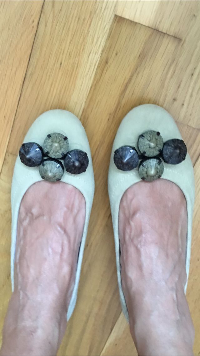 Manoletinas de piel italianas