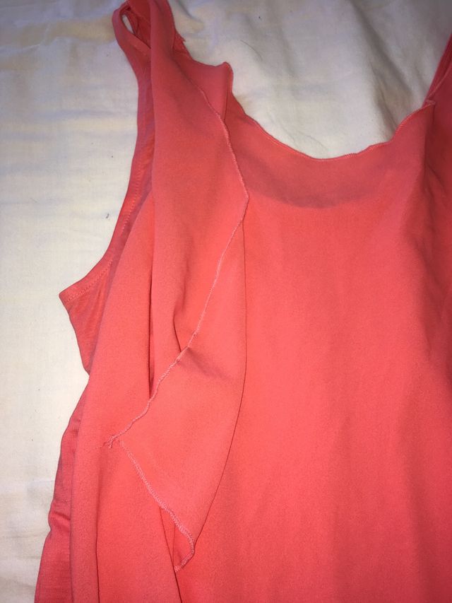 Vestido mujer fiesta coral