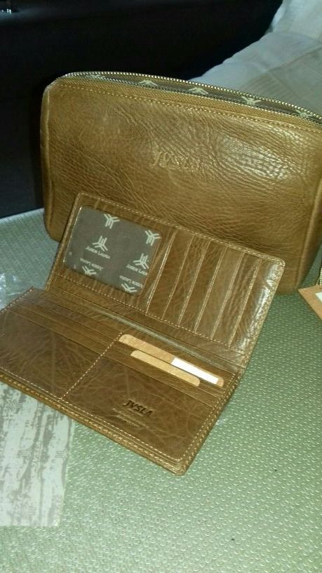 Neceser y Monedero  JVSLA piel