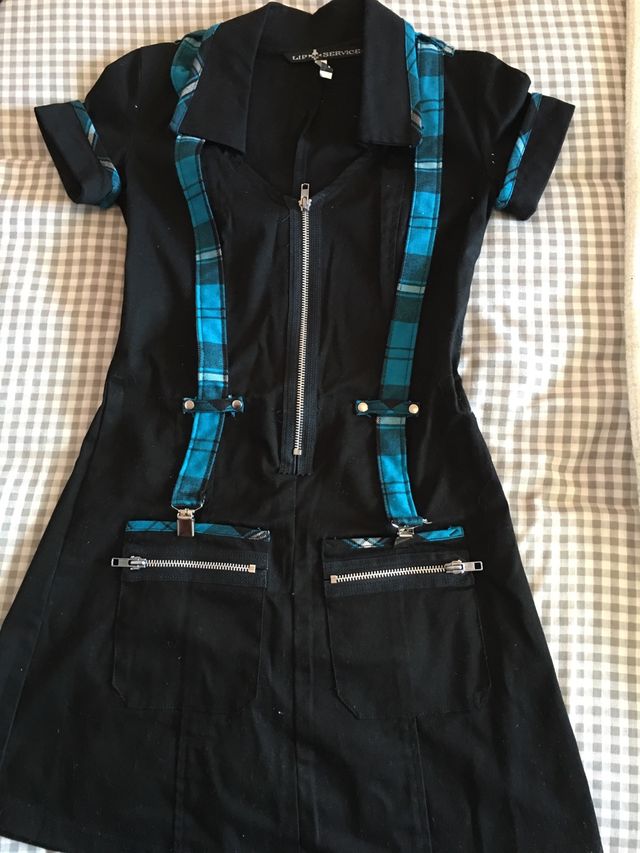 Vestido Lip Service Gotico Punk Gothic Psychobilly