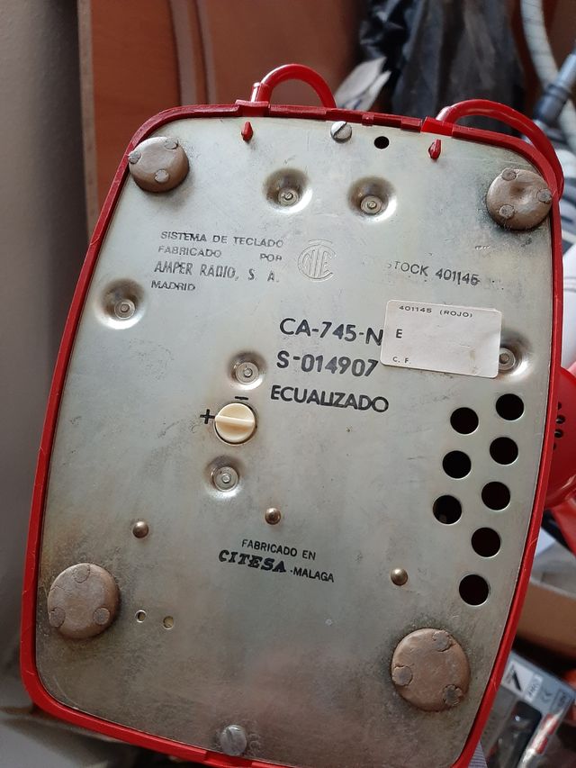 teléfono rojo de CITESA de teclas