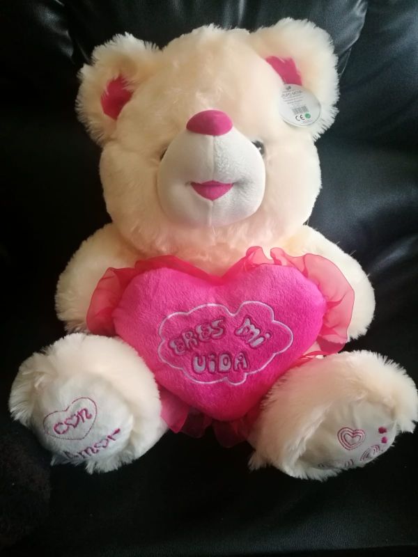Peluche oso 40cm con etiqueta