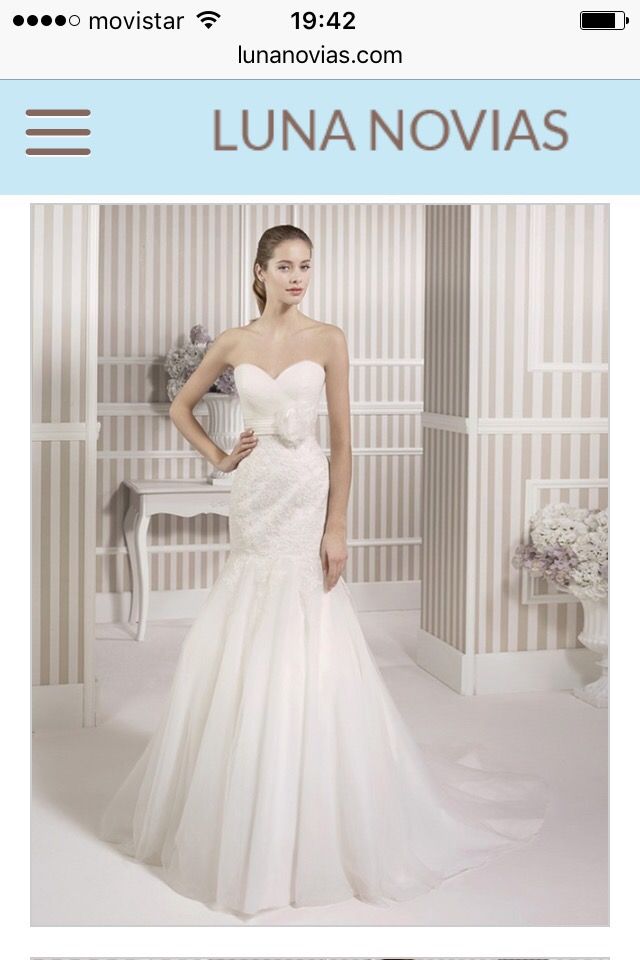 vestido novia luna novias precio sÚper negociable de segunda mano