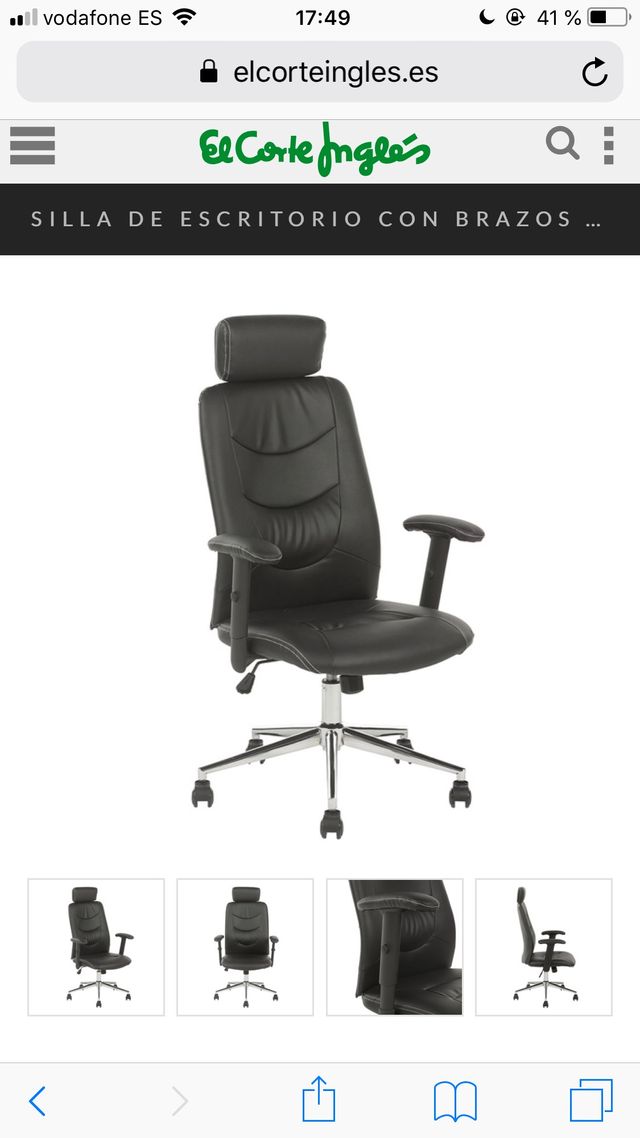 Silla oficina El Corte Inglés de segunda mano por 100 € en Málaga en ... Silla oficina El Corte Inglés de segunda mano por 100 € en Málaga en ...