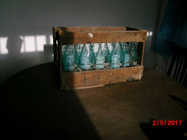 Caja botellas cristal vintage KONGA