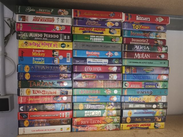 peliculas vhs disney y otros