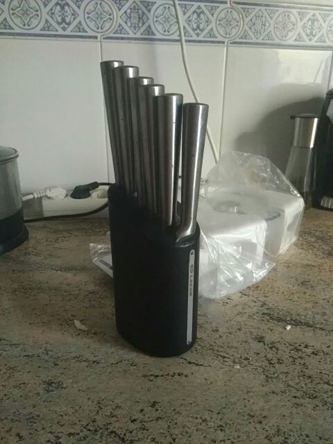 juego de cuchillos acero