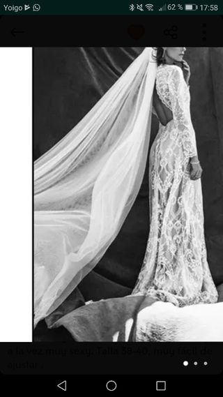 Vestido Novia 2017 Ze García de segunda mano por 150 EUR en Tarragona en  WALLAPOP