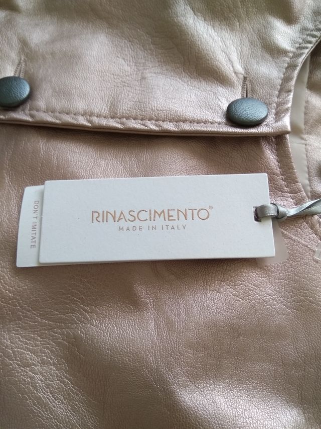 Bomber rosa metalizado polipiel