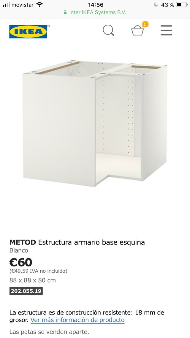 Mueble esquinero cocina de segunda mano por 40 € en Les Borges ... Mueble esquinero cocina de segunda mano por 40 € en Les Borges ...