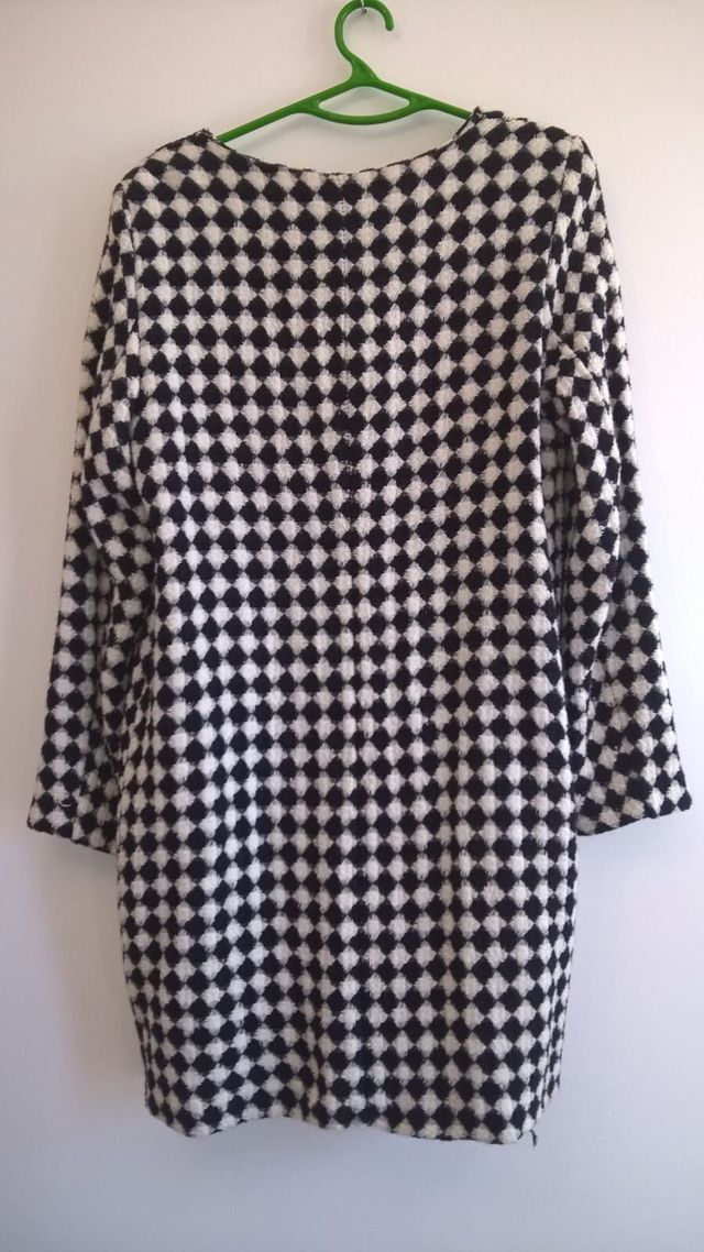 Abrigo mujer , lana, rombos!