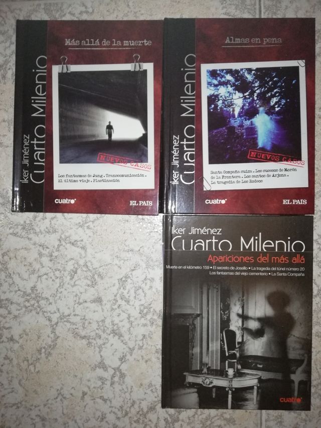 Lote 3 Dvds Libros Cuarto milenio de segunda mano por 15 € en Getafe ... Lote 3 Dvds Libros Cuarto milenio de segunda mano por 15 € en Getafe ...