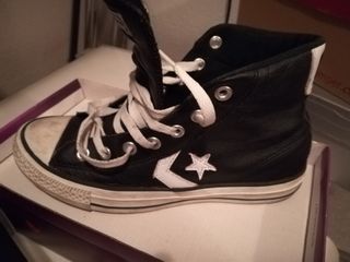 botines converse negros