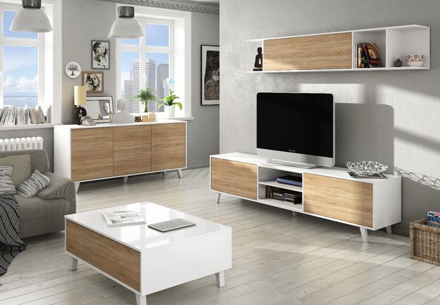Conjunto salón comedor moderno nordico de segunda mano por 420 € en ... Conjunto salón comedor moderno nordico de segunda mano por 420 € en ...