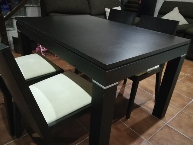 Mesa comedor kibuc extensible + 4 sillas. de segunda mano por 240 ... Mesa comedor kibuc extensible + 4 sillas. de segunda mano por 240 ...