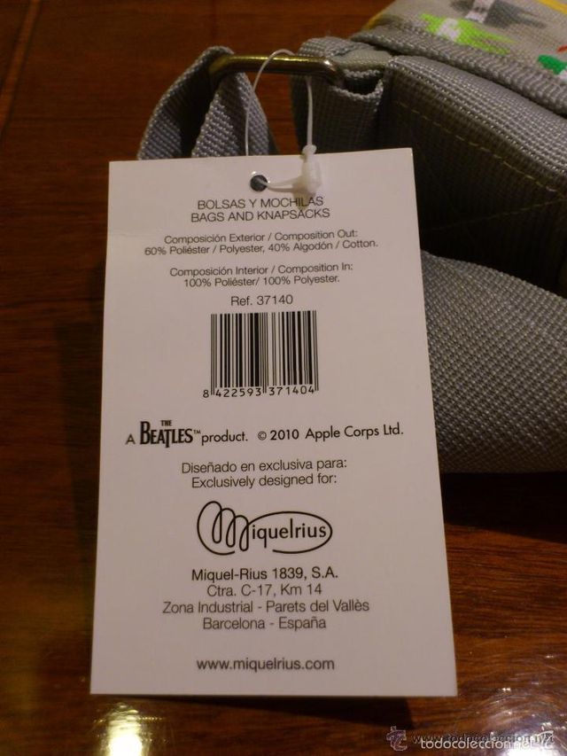 THE BEATLES * HELP * BANDOLERA *APPLE LICENCIA