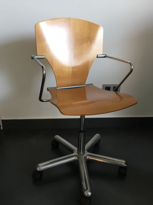 Silla oficina vintage madera de segunda mano por 70 € en Pamplona en ... Silla oficina vintage madera de segunda mano por 70 € en Pamplona en ...