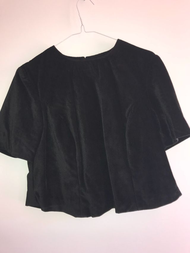 Conjunto 3 piezas, terciopelo negro.