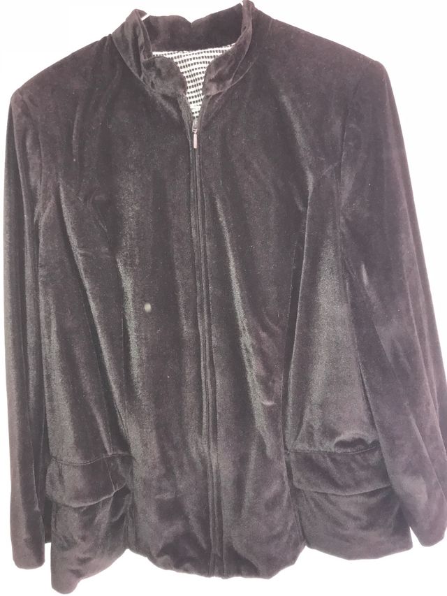 Conjunto 3 piezas, terciopelo negro.