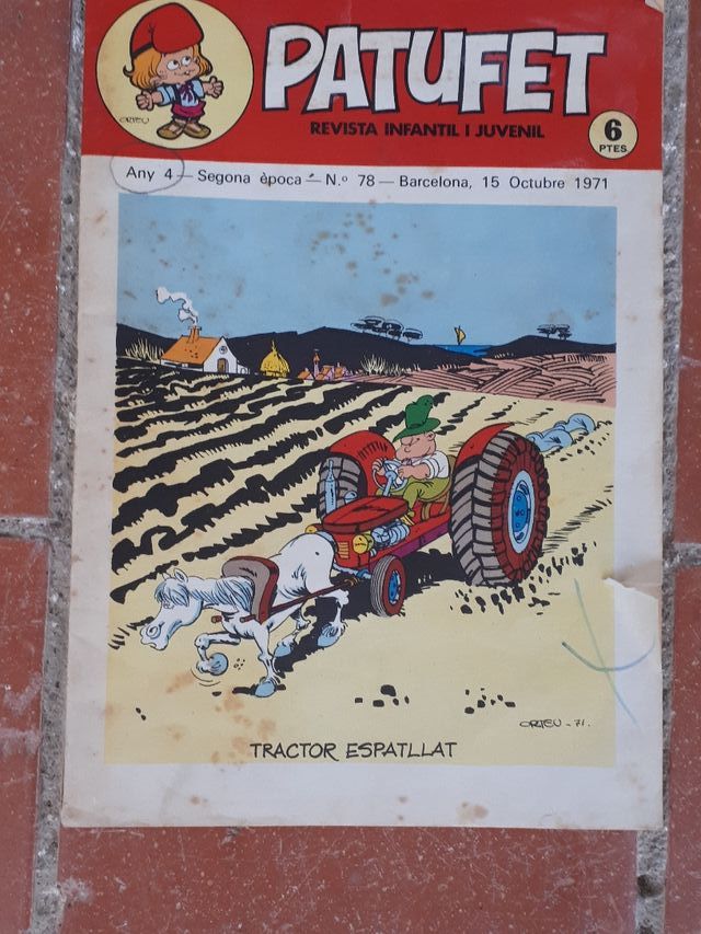 Revistes  el patufet en català anys 70