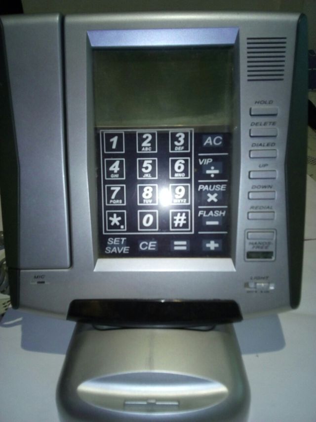 Telefono fijo pantalla. LCD