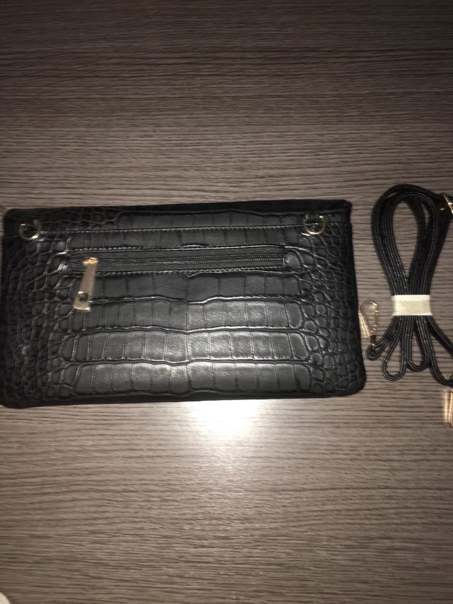 Bolso clutch negro nuevo a estrenar