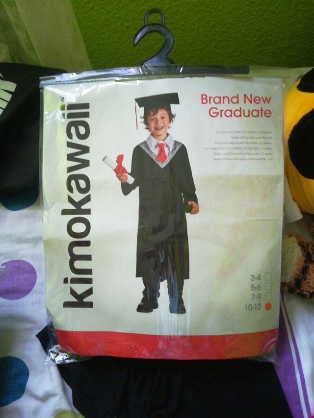 disfraz 10-12 años graduado universitario