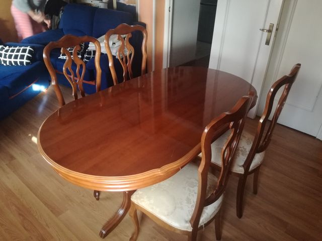 MESA SILLAS COMEDOR de segunda mano por 75 € en Valladolid en WALLAPOP MESA SILLAS COMEDOR de segunda mano por 75 € en Valladolid en WALLAPOP