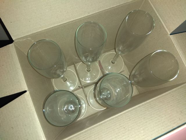 lote de copas de champagne